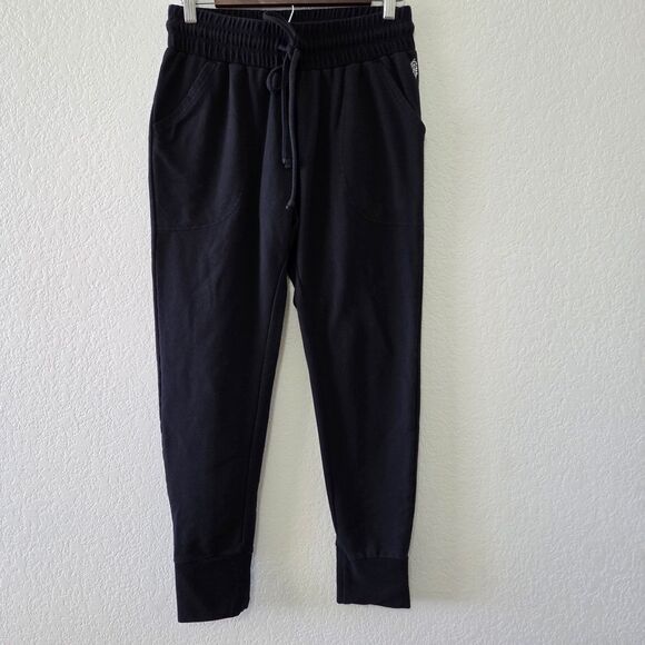 Free People FP Movement Sunny Skinny Sweatpants Joggers in Black Size Medium - Picture 1 of 6